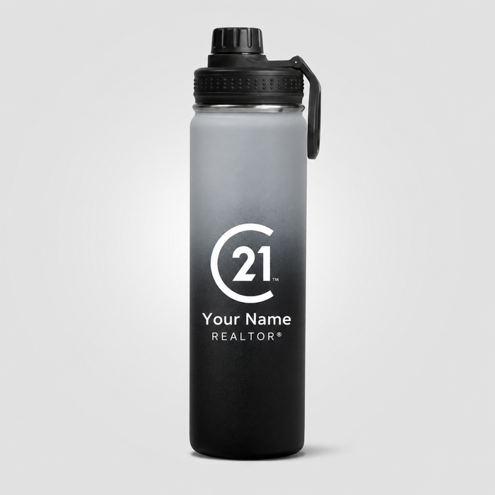 Alaska Ombre - 24 oz. Stainless Steel Double Wall Water Bottle | Personalized