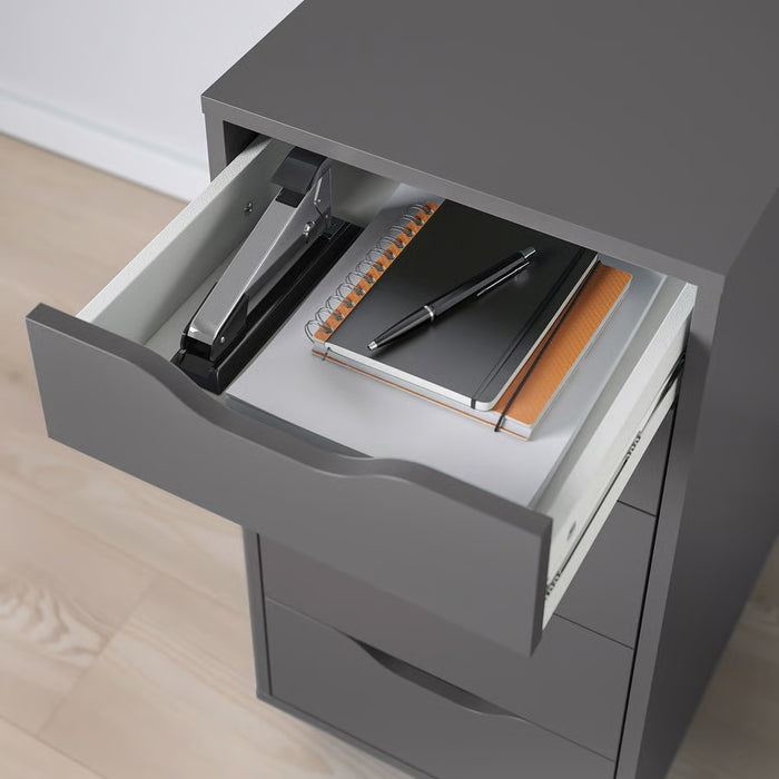 ALEX Drawer unit, Dark grey, 36x70cm