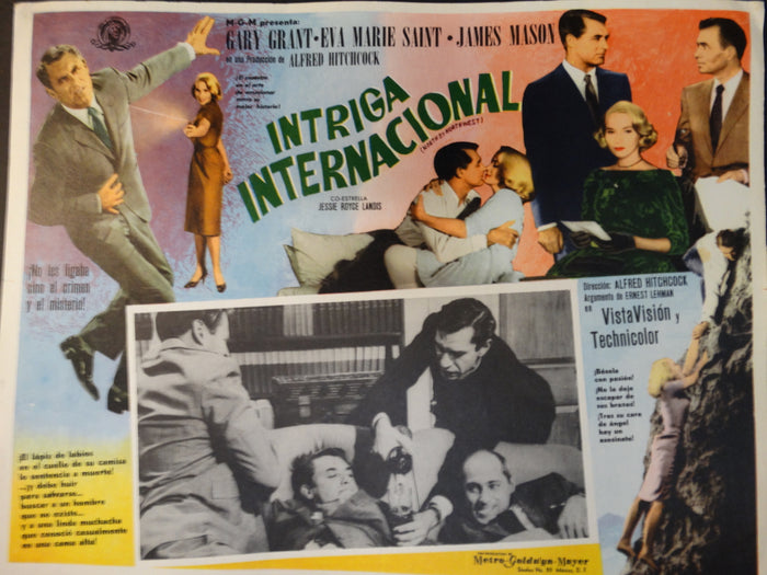 Alfred Hitchcock, North by Northwest Lobby Card