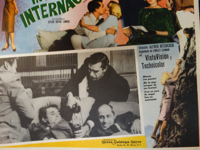Alfred Hitchcock, North by Northwest Lobby Card