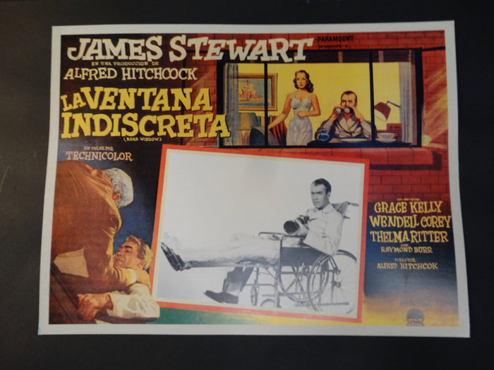 Alfred Hitchcock, Rear Window lobby card