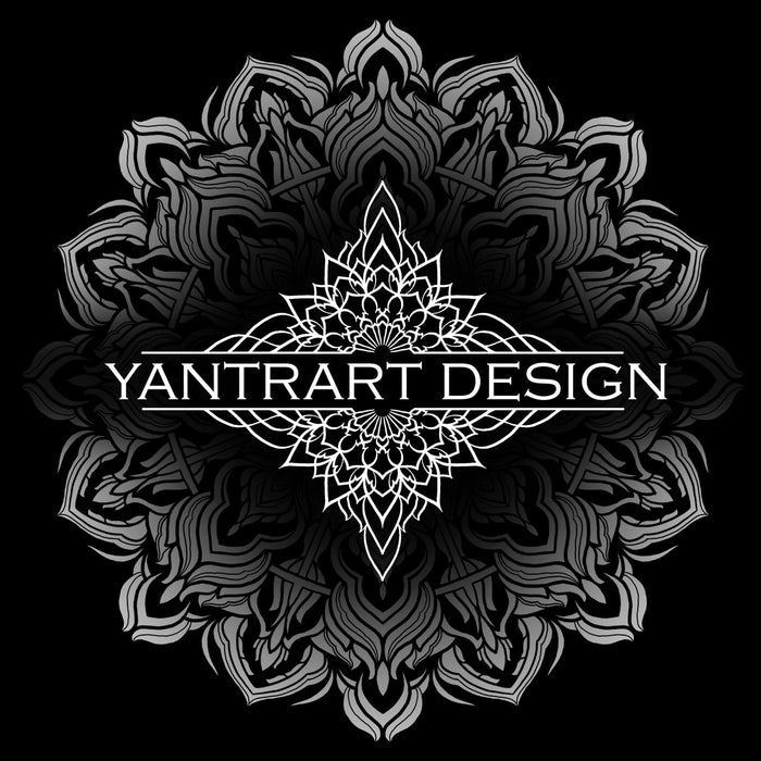 Aligned Flower Black by YantrArt Hoodie