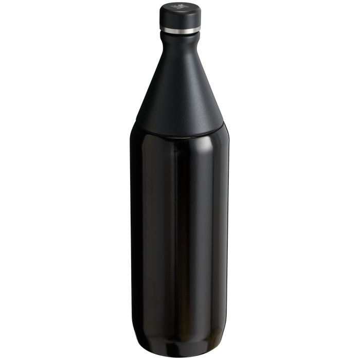 Stanley Leak Proof 34 OZ All Day Slim Bottle with removable collar in Black Gloss