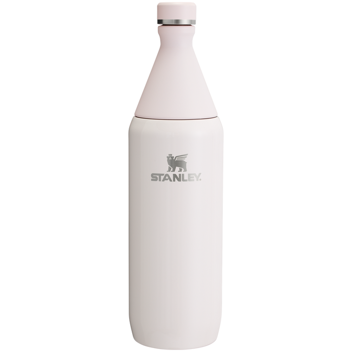 Stanley Leak Proof 34 OZ All Day Slim Bottle  with removable collar in Rose Quartz Gloss