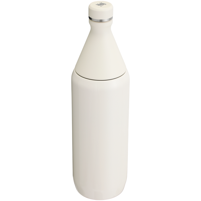 Stanley Leak Proof 34 OZ All Day Slim Bottle  with removable collar in Cream Gloss