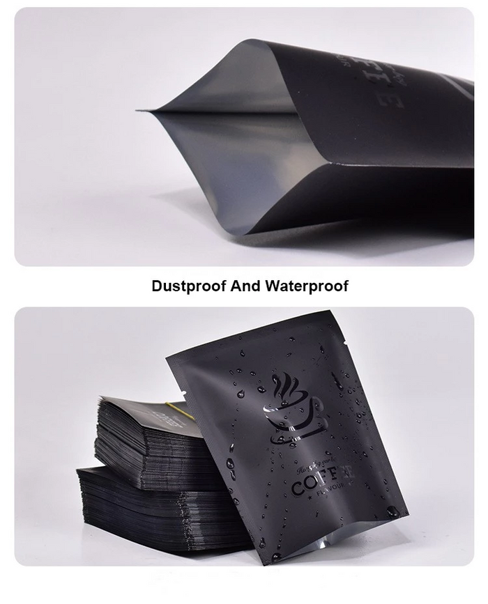 Aluminum Laminated Drip Coffee Plastic Bags 100pcs in a Pack