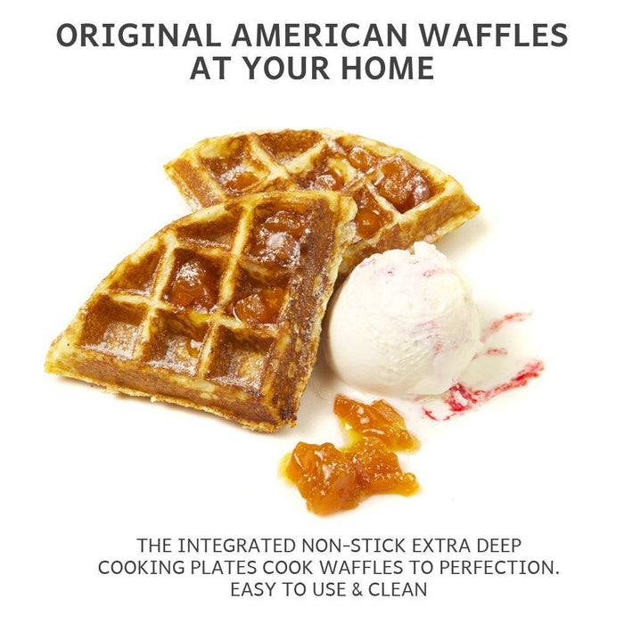 American Waffle Maker Iron Machine 700W