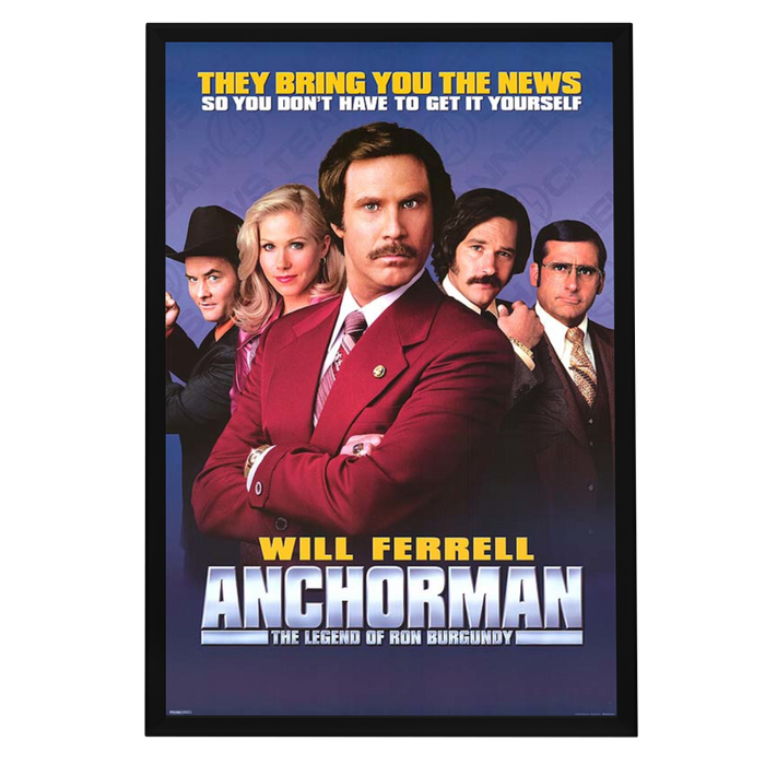 "Anchorman: The Legend of Ron Burgundy" (2004) Framed Movie Poster