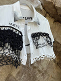 Apathy - Mixed Media Blouse