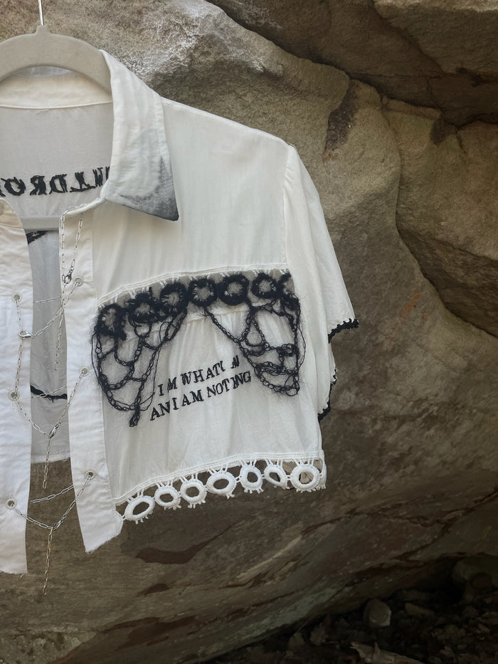 Apathy - Mixed Media Blouse