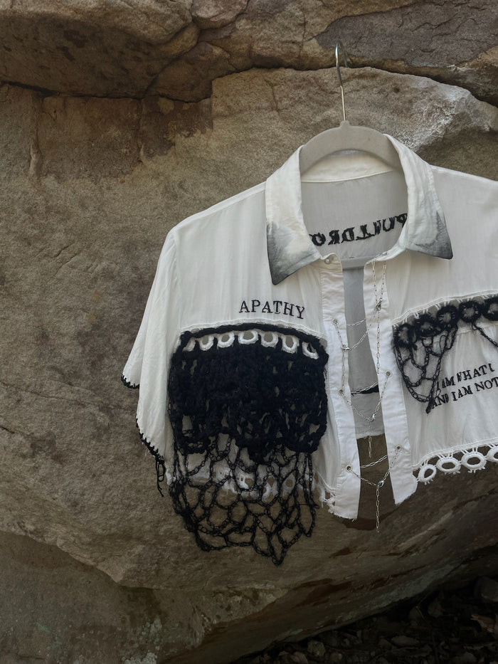 Apathy - Mixed Media Blouse
