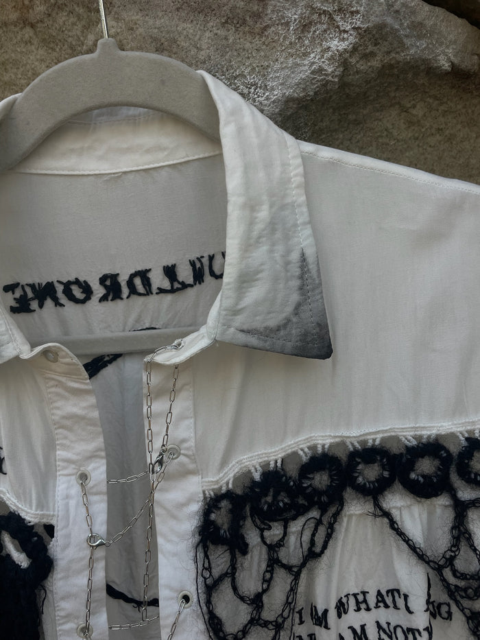 Apathy - Mixed Media Blouse