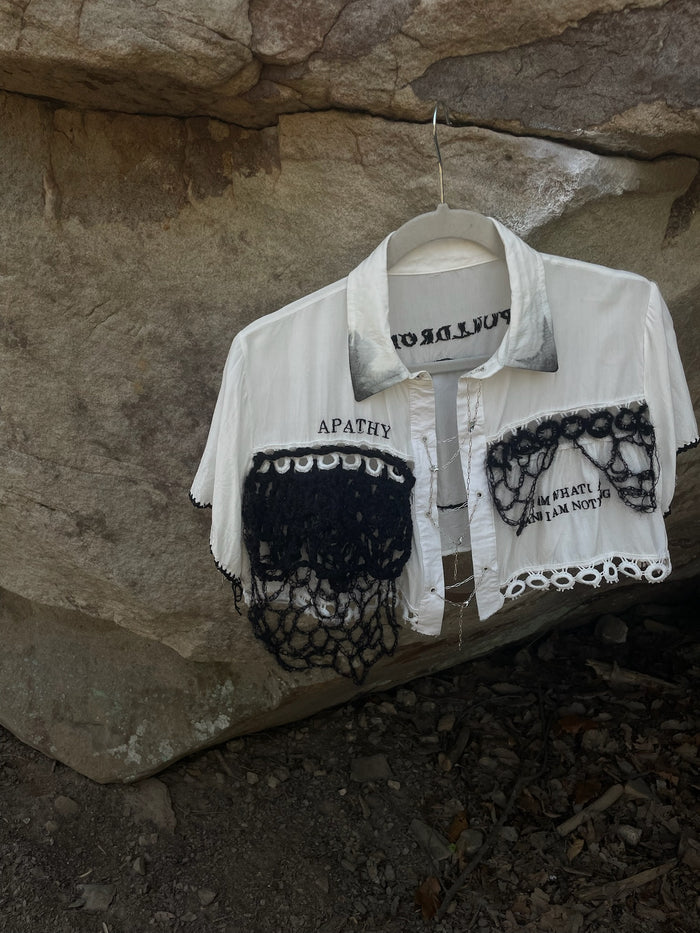 Apathy - Mixed Media Blouse
