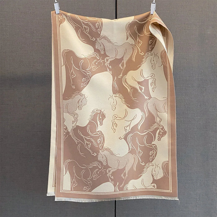 Aprilia Pashmina Scarf Khaki