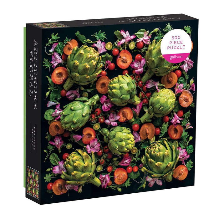 Artichoke Floral 500 Piece Puzzle - Quick Ship - Puzzlicious.com