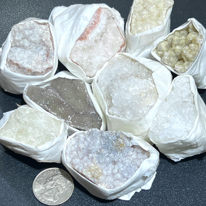 Assorted Mixed Druzy Crystal Rough Clusters (By The Piece or Pound) Wholesale