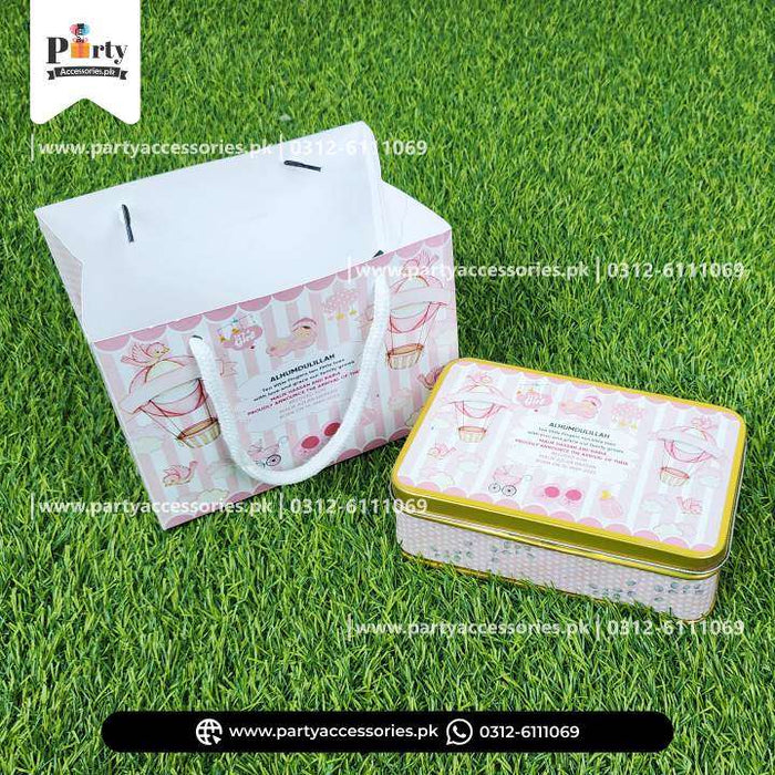 It's a Girl Tin Boxes for Baby Announcement Box