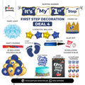 baby boy's first step wall decorations ideas