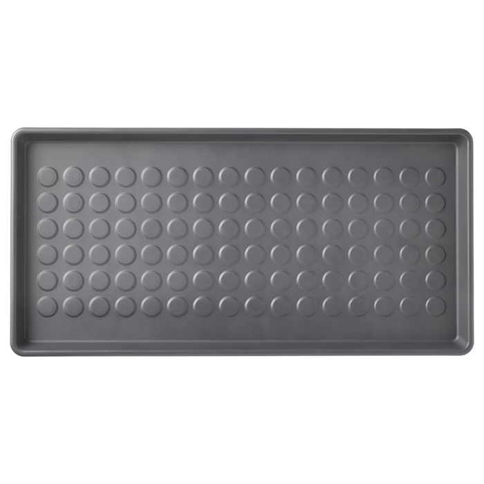BAGGMUCK Shoe mat, In/outdoor/grey, 71x35cm