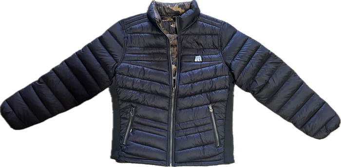 BANNED “X2” Reversible Black/Camo Puff Jacket