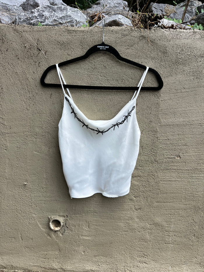 Barbed Wire - White Tank Top