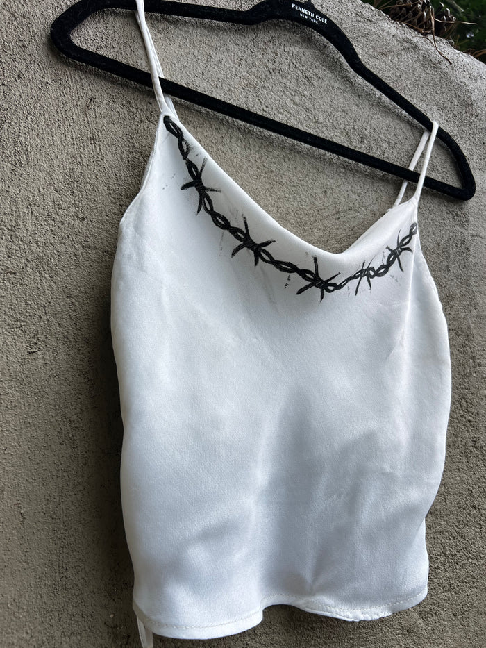 Barbed Wire - White Tank Top