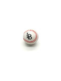 Baseball LB Stress Ball - White, Fingerprint