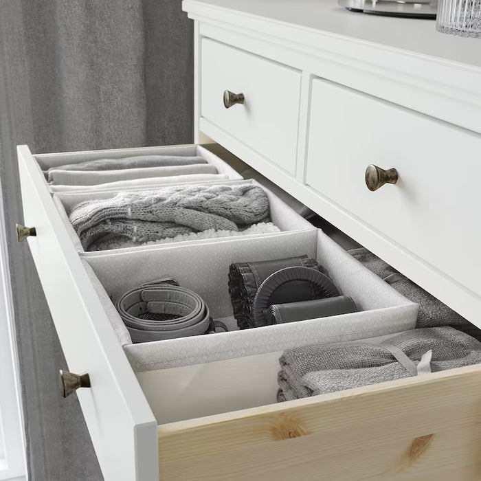 BAXNA Organiser, Grey/white, 20x26x10cm
