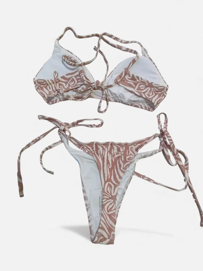 Bikini Roxy Wild Thing Athletic Tri Beige