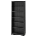 BILLY Bookcase, Black oak effect, 80x28x202cm
