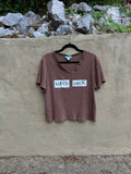bitch cock - brown tshirt