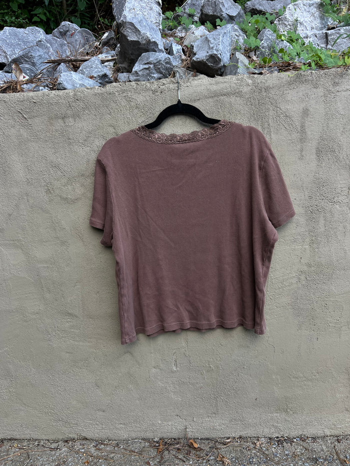 bitch cock - brown tshirt