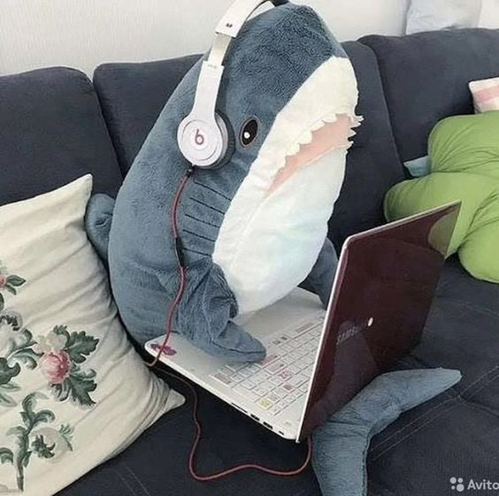 BLAHAJ Soft toy, 100cm, Shark