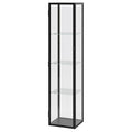 BLALIDEN Glass-door cabinet, Black, 35x32x151cm