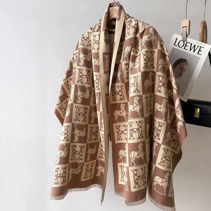 Blancha Pashmina Scarf Khaki