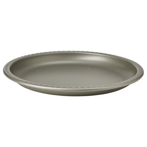 BLODOLVON Candle dish, Grey, 34cm