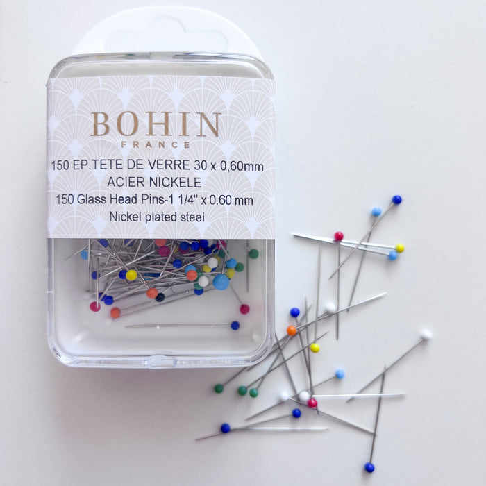 Bohin - Glass Head Pins 150pk