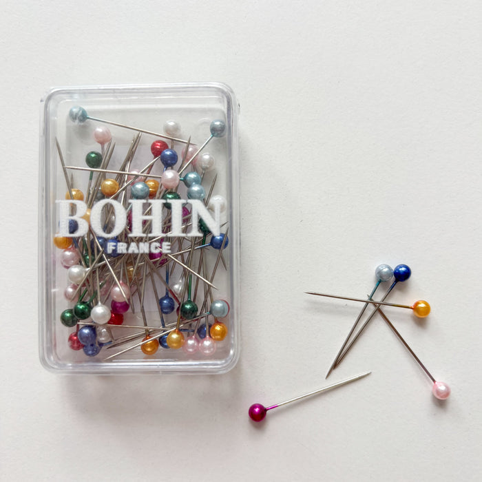 Bohin - Pearlised Head Pins Box
