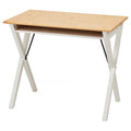 BOLLPOJKE Desk, Pine/white, 90x55cm