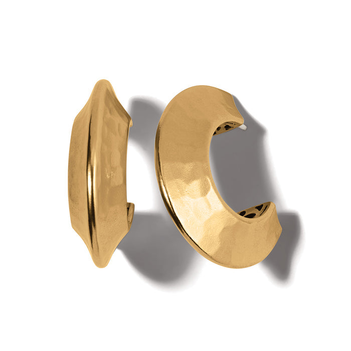 Brighton Mystic Moon Hoop Earrings In Gold