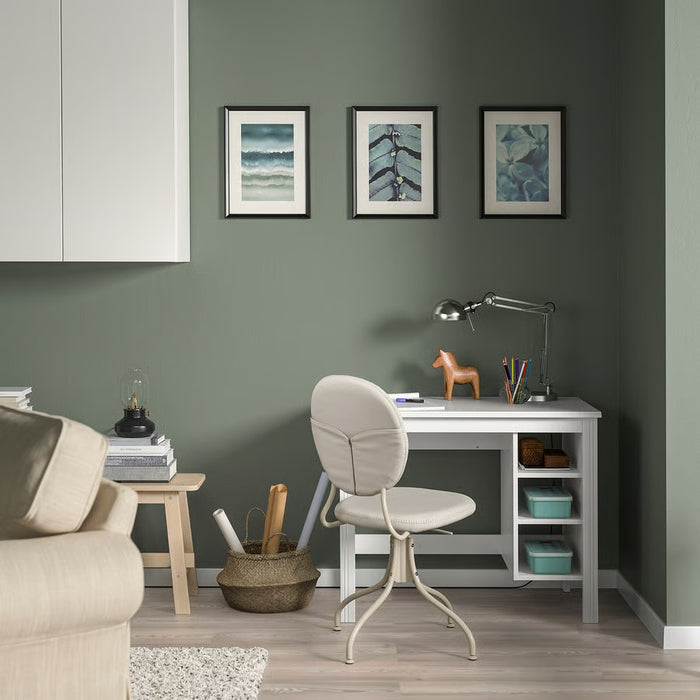 BRUSALI Desk, white, 90x52cm