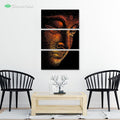 Buddha Illuminated by McAshe 3-Piece Canvas