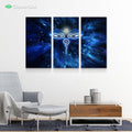 Buddha Mystic Eyes by McAshe 3-Piece Canvas