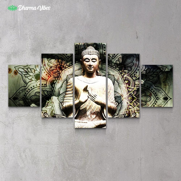 Buddha Serenity 1 by McAshe 5-Piece Canvas