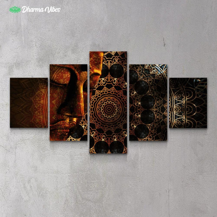 Buddha Tranquil by McAshe 5-Piece Canvas