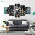 Buddha Unity by McAshe 5-Piece Canvas