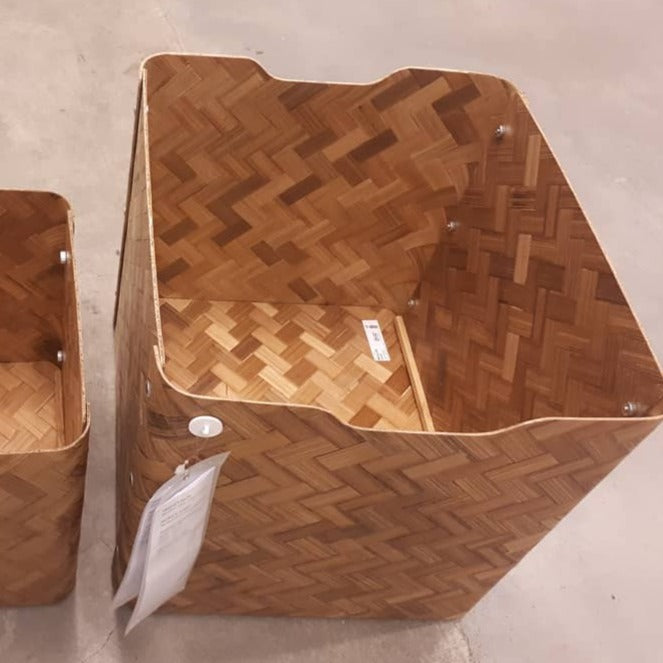 BULLIG Box (2020), Bamboo/brown, 32x35x33cm
