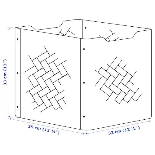 BULLIG Box (2020), Bamboo/brown, 32x35x33cm