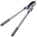Reversible chrome ratchet spanner with textured ergonomic handle, ideal for garden tool maintenance and DIY repairs