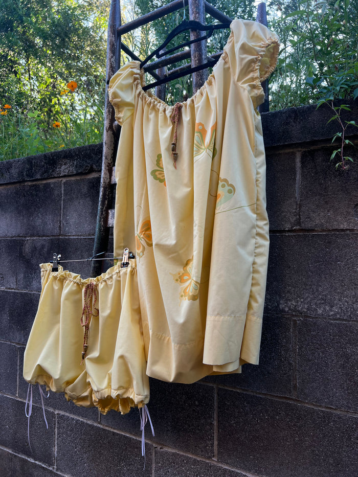 Butter Yellow - Babydoll Dress & Bloomers